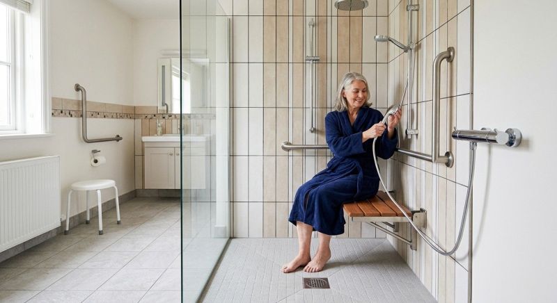 Handicap Shower Installation in South Portland, ME
