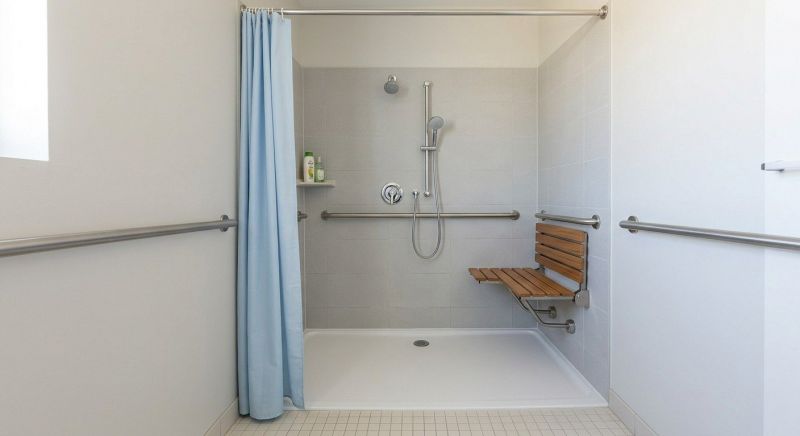 Handicap Shower Installation in South Portland, ME